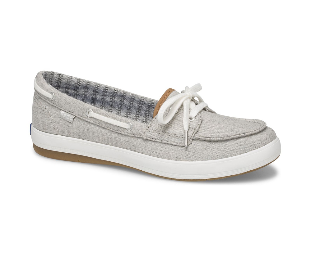 Slip On Γυναικεια - Keds Charter Chambray - Γκρι - CFIHN2578